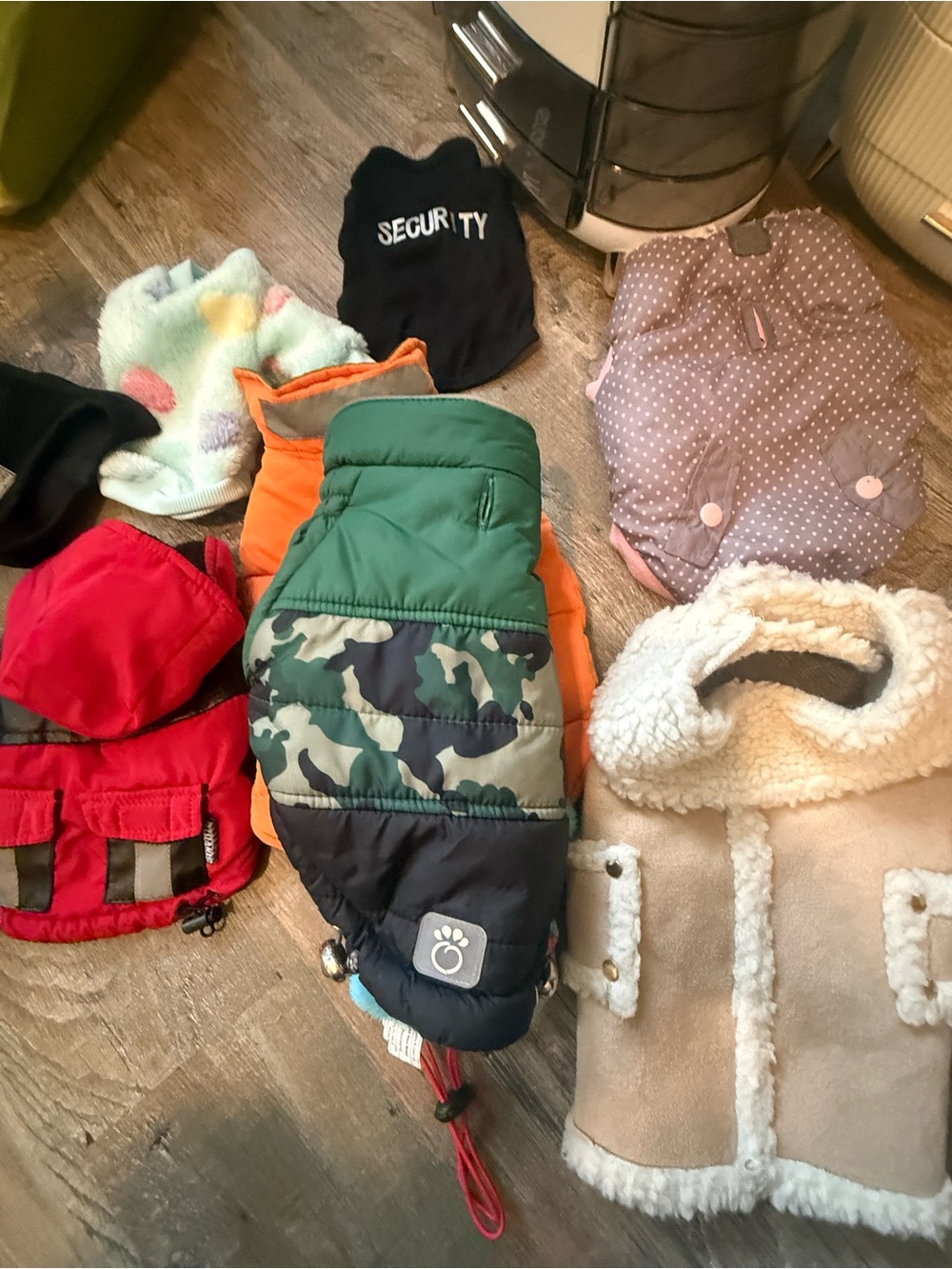 Children's Green Camo Puffer Dog Coat - Cozy Outdoor Jacket